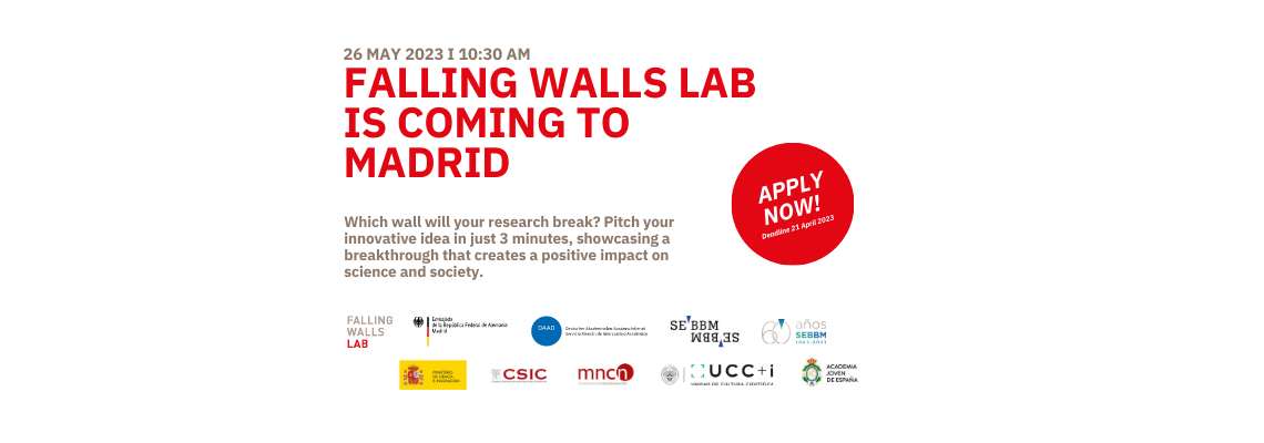 El concurso de ideas innovadoras Falling Walls Lab Madrid 2023 abre su plazo de inscripción